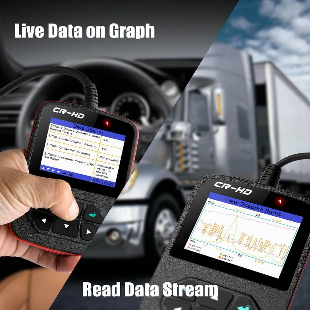Launch Creader CR-HD Cititor de coduri de eroare pentru camioane - imagine 5