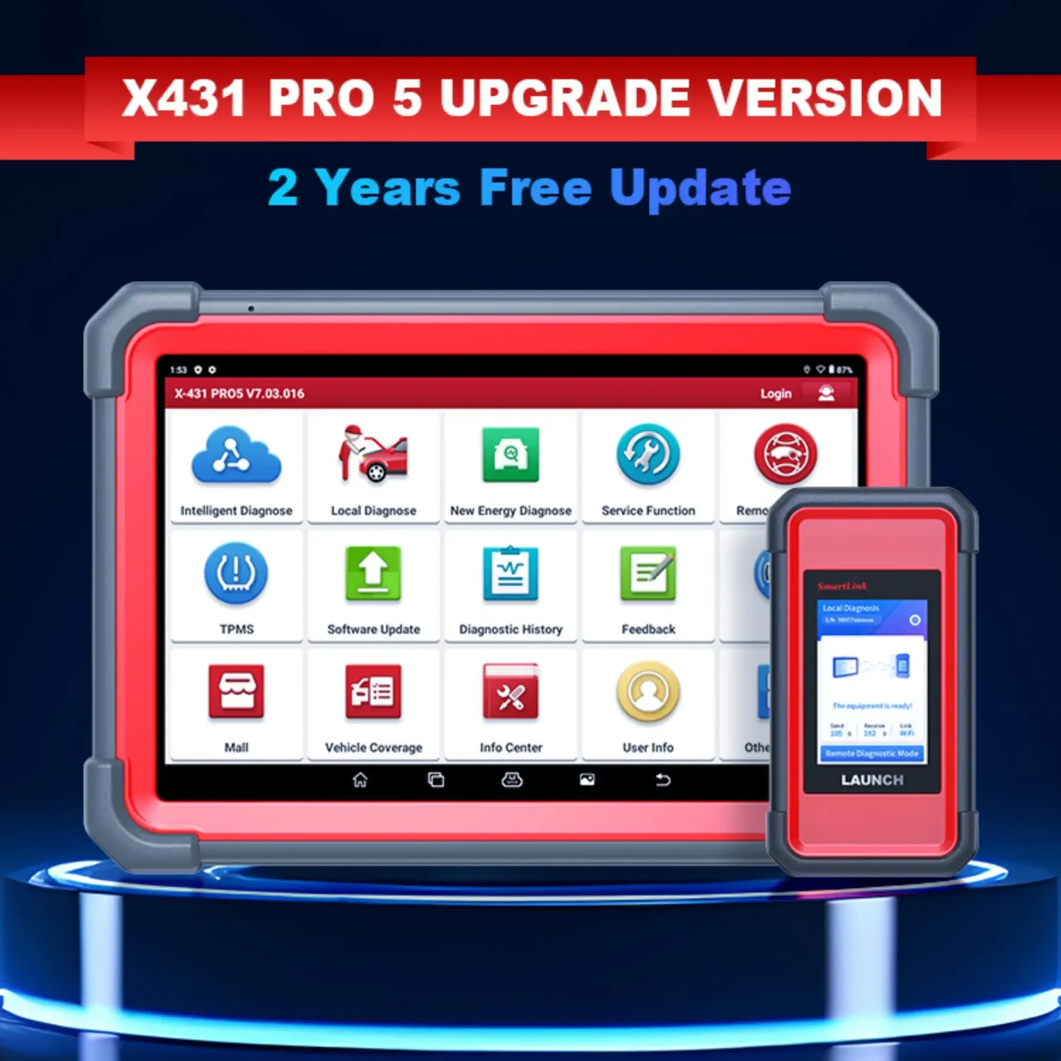 Launch X431 PRO 5 + HD 2026 / Set complet pentru camioane de marfă 12-24V - imagine 7